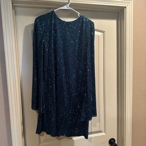 Revolve Blue Sequins Dress